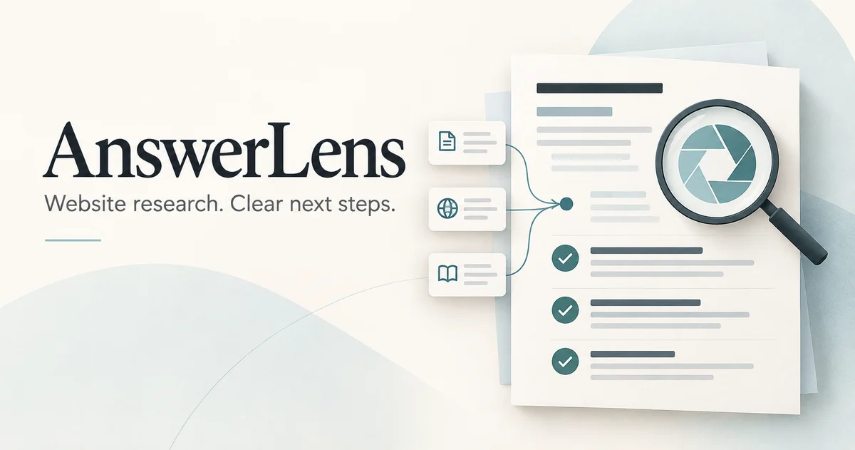 AnswerLens — SEO Analyzer project preview