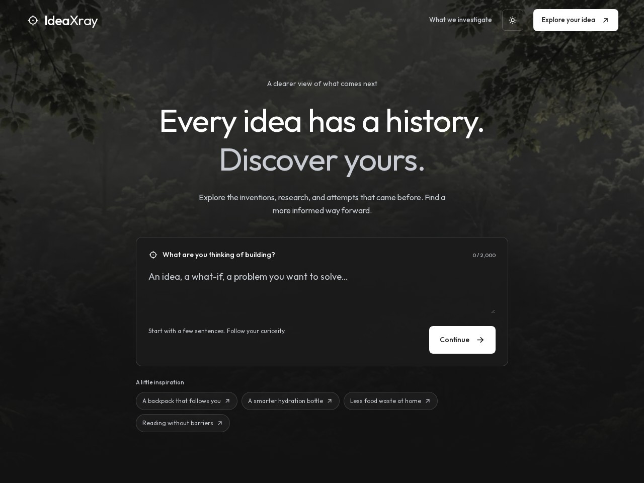 IdeaXray website