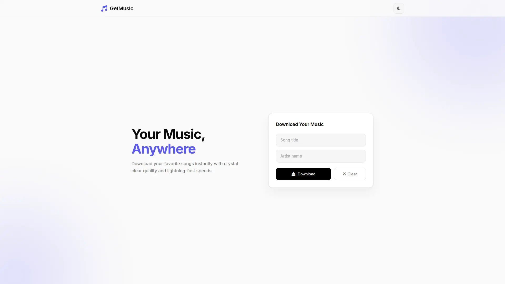 Song Downloader project preview