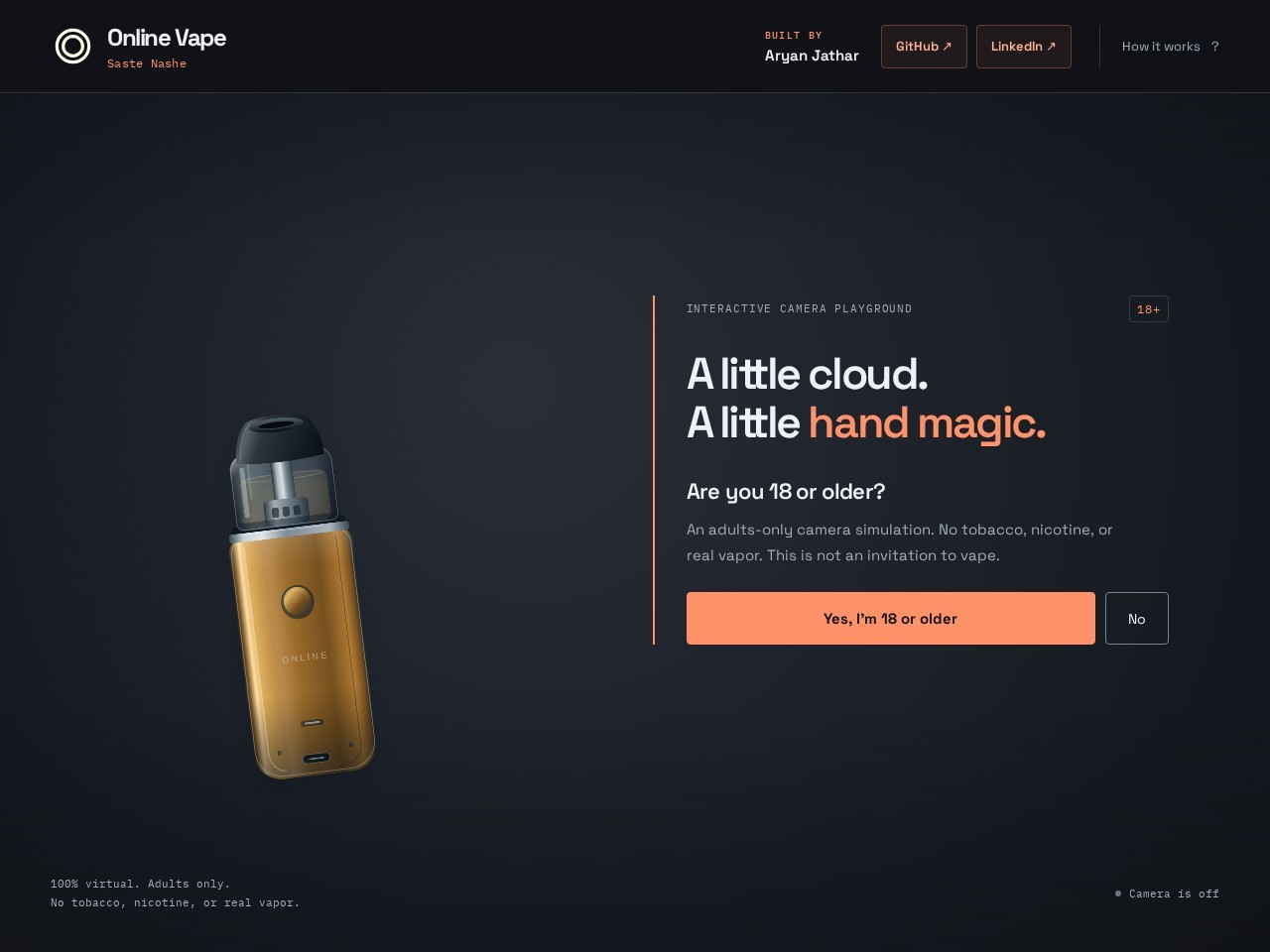 Online Vape Simulator project preview