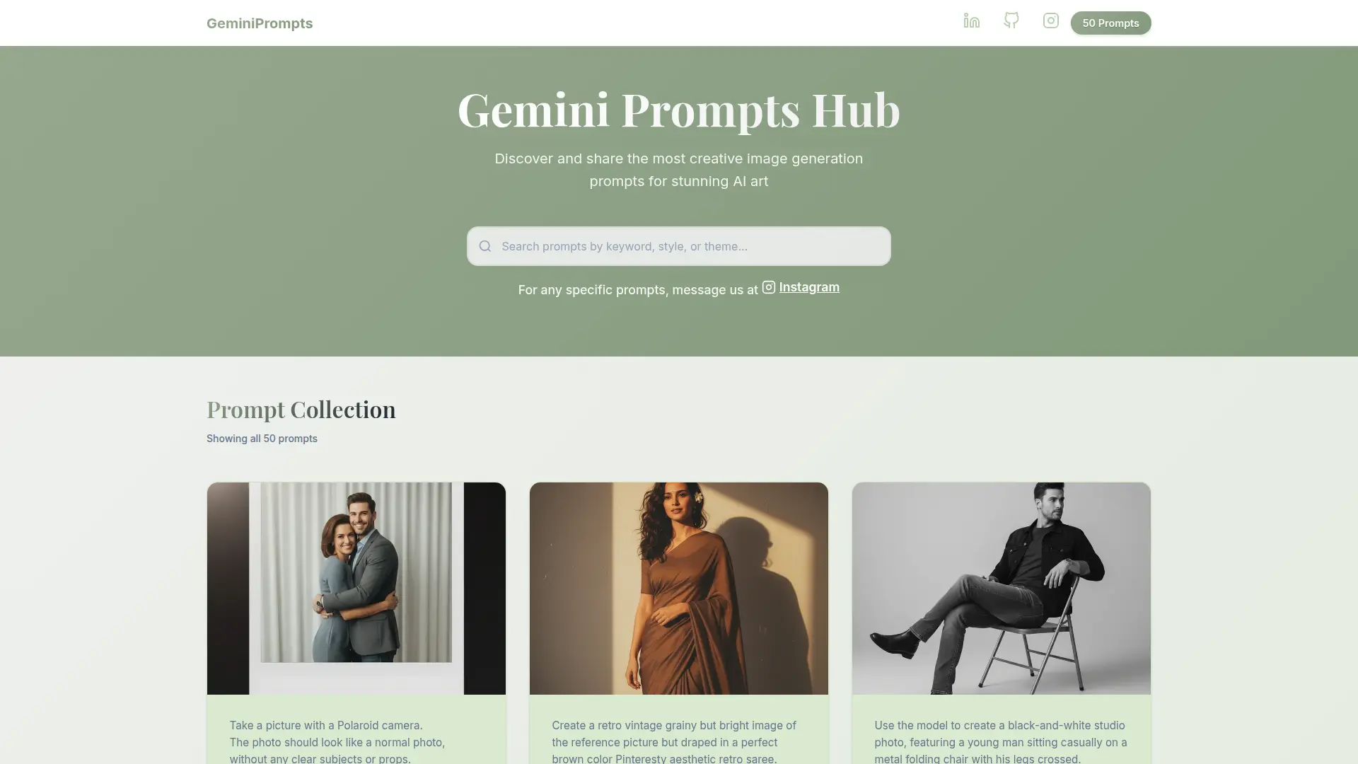Gemini Prompts Hub